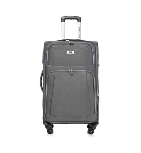 Castillo Dubai Abudabi Middelgrote Koffer - 66 cm - 65/72 Liter - Expandable - Grijs