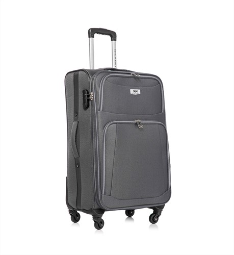 Castillo Dubai Abudabi Middelgrote Koffer - 66 cm - 65/72 Liter - Expandable - Grijs-2