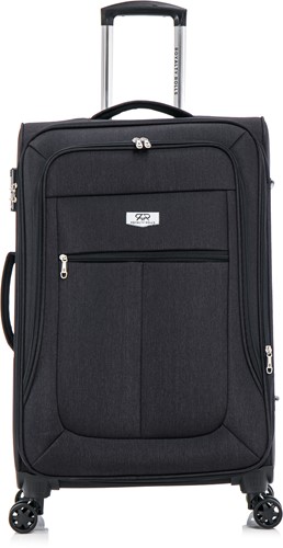 Royalty Rolls Abu Dhabi 2.0 Handbagage Koffer - 55 cm - 45 Liter - Exp - TSA Slot - Zwart