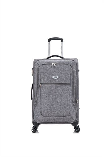 Royalty Rolls Abu Dhabi 2.0 Grote Koffer - 80 cm - 121 Liter - Exp - TSA Slot - Grijs