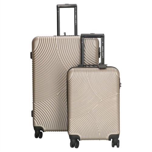 Enrico Benetti Louisville Kofferset 2-delig - 75 cm en 55 cm - Champagne