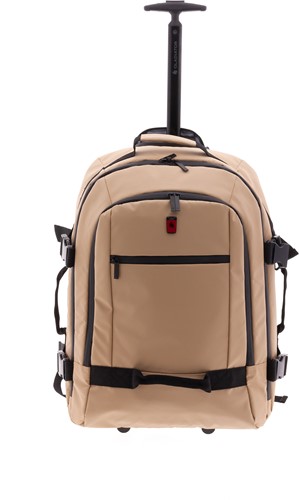 Gladiator Polar Handbagage Laptop Rugzak Trolley - 55 cm - 14 inch - Beige