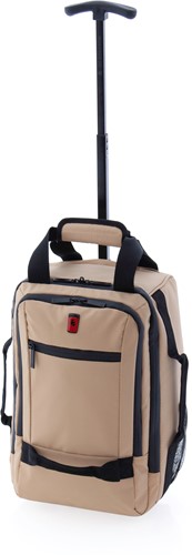 Gladiator Polar Kleine Handbagage Laptop Rugzak Trolley - 40 cm - 14 inch - Beige