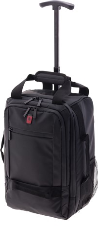 Gladiator Polar Kleine Handbagage Laptop Rugzak Trolley - 40 cm - 14 inch - Zwart