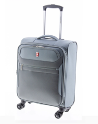 Gladiator 3D Handbagage Koffer - 55 cm - 36/43 liter - Expandable - Grijs