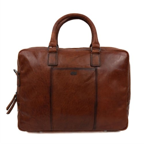 Bear Design Milan Leren Laptoptas - 15,6 inch - Cognac