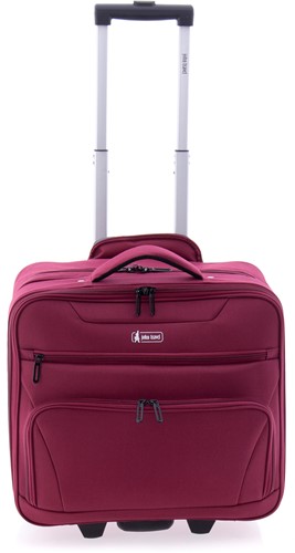 John Travel Explorer Handbagage Trolley / Laptoptrolley / Pilotcase - 45 cm - 27 liter - TSA slot - Rood