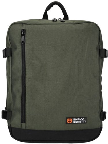 Enrico Benetti Amsterdam Handbagage Reistas / Laptoprugzak - Olijfgroen