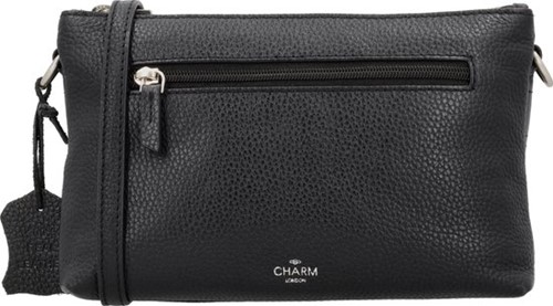 Charm London Washington Leren Hobotas / Schoudertas - Zwart