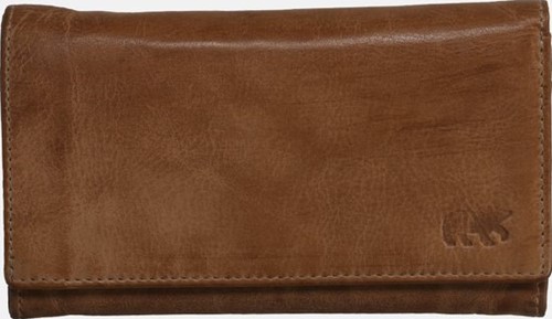 Bear Design Sweety XL Leren Overslagportemonnee - Taupe