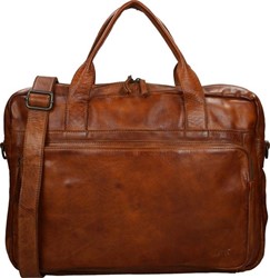 Bear Design Dani Leren Laptoptas - 17 inch - Cognac