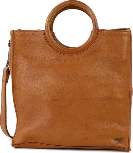 Bear Design Sara Leren Handtas - Cognac