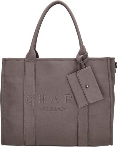 Charm London Bond Laptoptas - 15,6 inch - Olifant Grijs