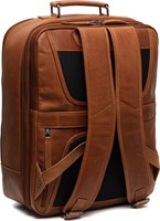 The Chesterfield Brand Jamaica Waxed Pull Up Rugzak - Cognac-2