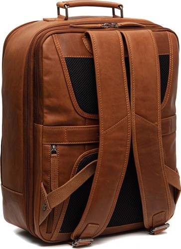 The Chesterfield Brand Jamaica Waxed Pull Up Rugzak - Cognac-2