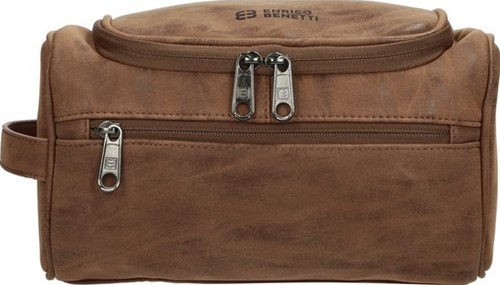 Enrico Benetti Rotterdam Toilettas - Camel