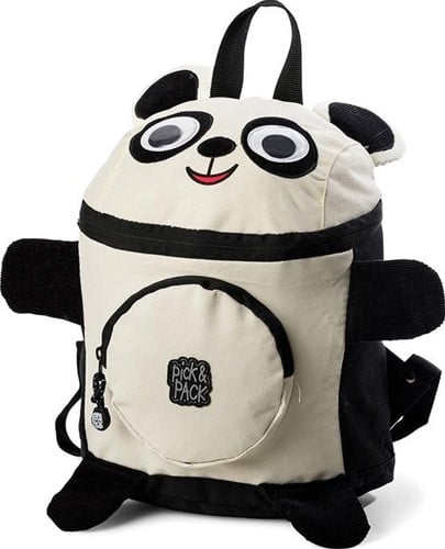 Pick&Pack  Kinder Rugzak Panda Black/white