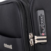Decent D-Upright Middelgrote Koffer - 66 cm - 65/70 Liter - Expandable - TSA Slot - Zwart-2