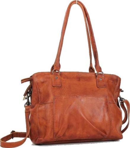 Bear Callisto Pelle Schoudertas Fiore Cognac