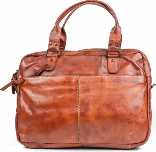 Bear Design Teun Laptoptas -14 inch - Cognac"