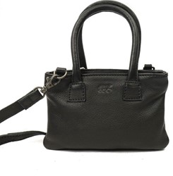 Bear Callisto Pelle Ezlynn Leren Mini Handtas / Crossbodytas  Black