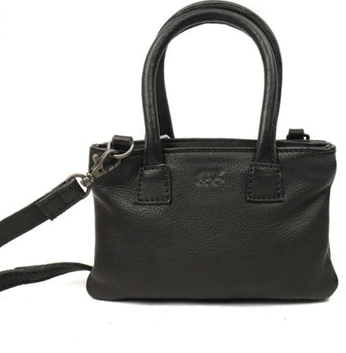 Bear Callisto Pelle Ezlynn Leren Mini Handtas / Crossbodytas  Black