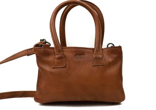Bear Callisto Pelle Ezlynn Leren Mini Handtas / Crossbodytas  Cognac