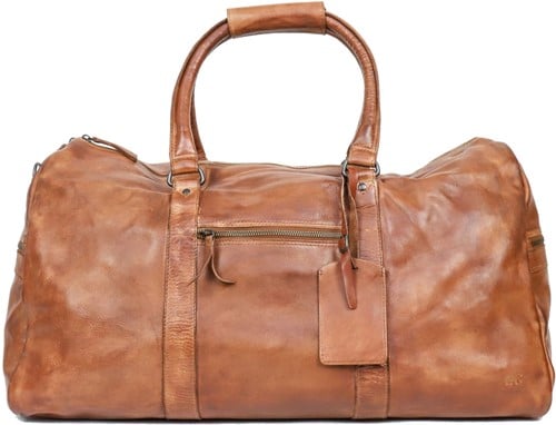 Bear Design Ruben Leren Weekendtas - Cognac