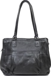 Bear Callisto Pelle Schoudertas Fiore Black