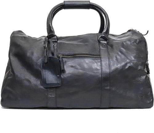 Bear Design Ruben Leren Weekendtas - Zwart