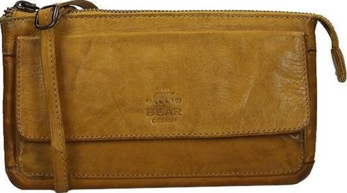 Bear Design Romy Leren Crossbodytas - Okergeel