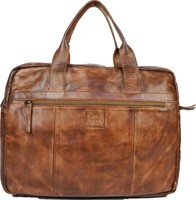 Bear Design Hugo Leren Laptoptas - 14 inch - Cognac-3