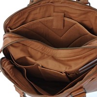 Bear Design Leandro Leren Laptoptas - 15 inch - Cognac-2