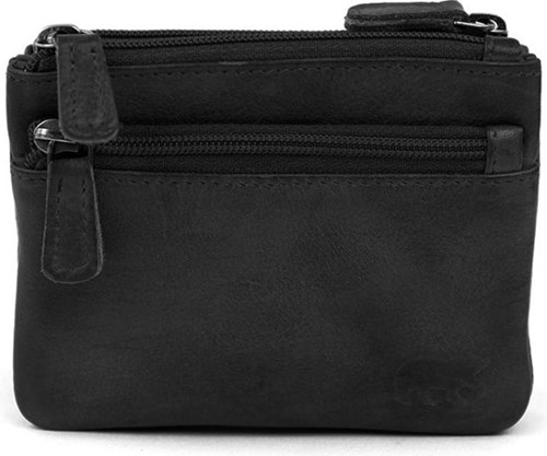 Bear Design Navina 2-vaks Ritsportemonnee / Sleuteletui - Zwart