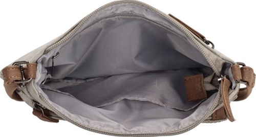 Beagles Brunette Schoudertas / Crossbodytas - Lichtgrijs-2