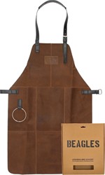 Beagles Leren BBQ Schort Brown