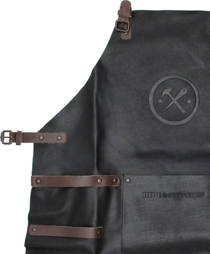 Hide & Stitches  BBQ Schort+Glove+Tang Black-2