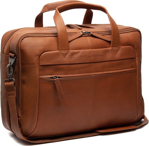 Chesterfield Cow Waxed Laptoptas / Aktetas Ryan 17 Cognac"