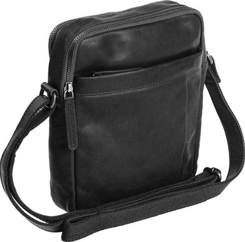 Chesterfield Cow Waxed Schoudertas Alva Black