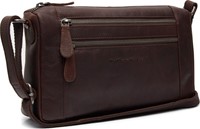 The Chesterfield Brand Alberta Waxed Pull Up Schoudertas - Bruin