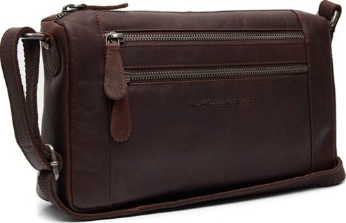 The Chesterfield Brand Alberta Waxed Pull Up Schoudertas - Bruin