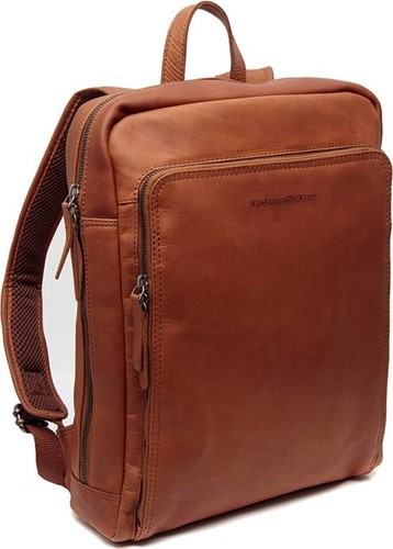 Chesterfield Jasper Waxed Pull Up Laptoprugzak - 15 inch - Cognac