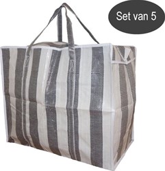Runaway  Streeptas set van 5x Blk/Grey