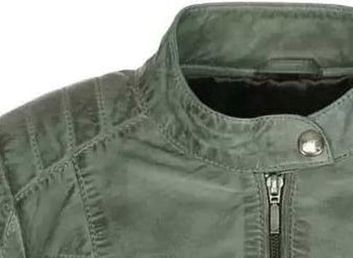 Versano  Dames jas leer Mesa bikerjack elastische zijkanten Green