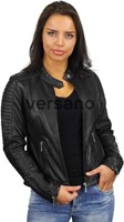 Versano  Dames jas leer Atlanta bikerjack Black