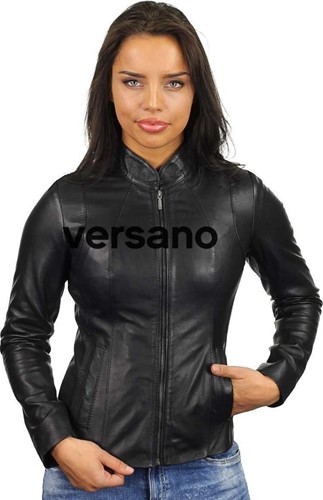 Versano  Dames jas leer Idaho bikerjack Black