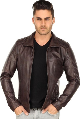 Versano  Herenjas leer Austin classic met onderrug-stuk Brown