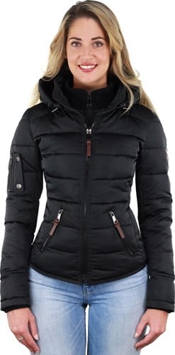 Versano Shamila New Generation Korte Dames Winterjas XS - Zwart