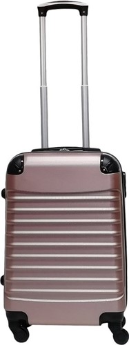 Castillo Quadrant 3 delige ABS Kofferset - 2 x handbagage koffer / 1 x grote koffer - Rosé Gold-2