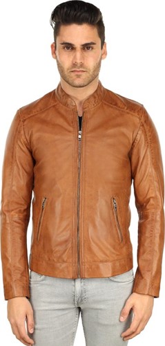 Versano Memphis Leren Heren Jas Heren Jack XL - Cognac